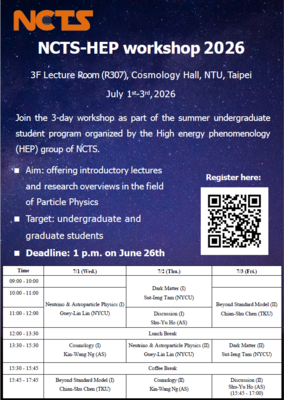 NCTS-HEP workshop 2026